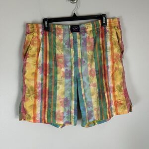 Paul & Shark Yachting Swim Trunks Mens 2XL Floral Colorful Board Shorts